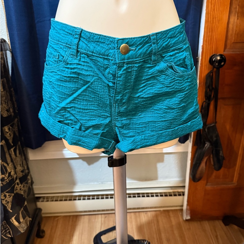H&M Teal Jean Shorts